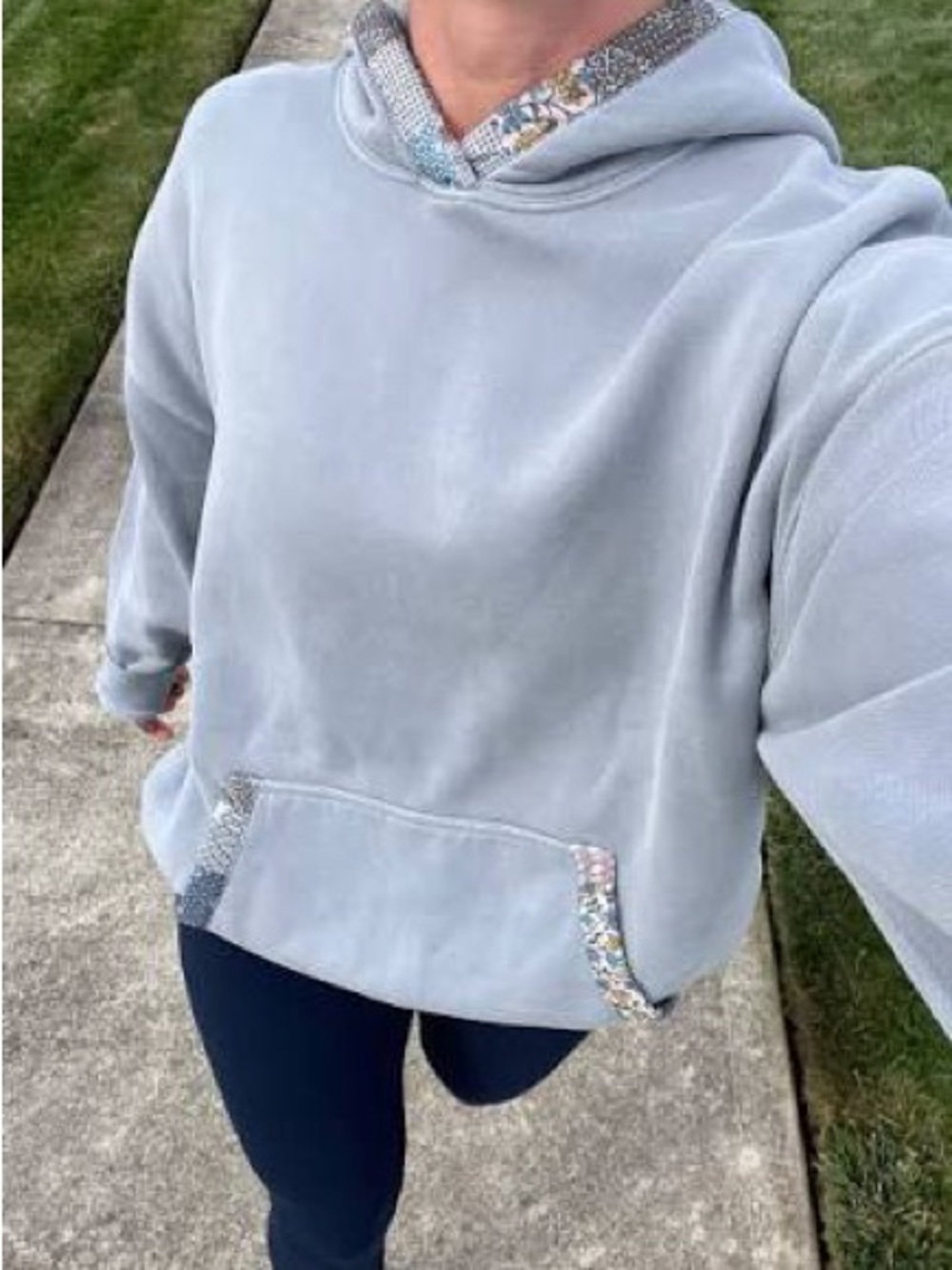 Abercrombie Essential Popover Patchwork Embroidered Hoodie